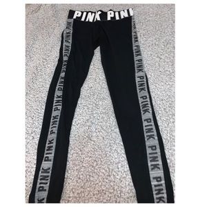 PINK leggings with grey PINK sides
